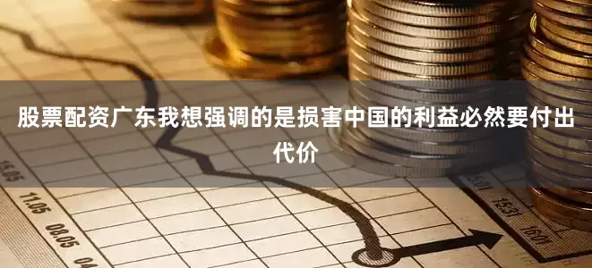 股票配资广东我想强调的是损害中国的利益必然要付出代价